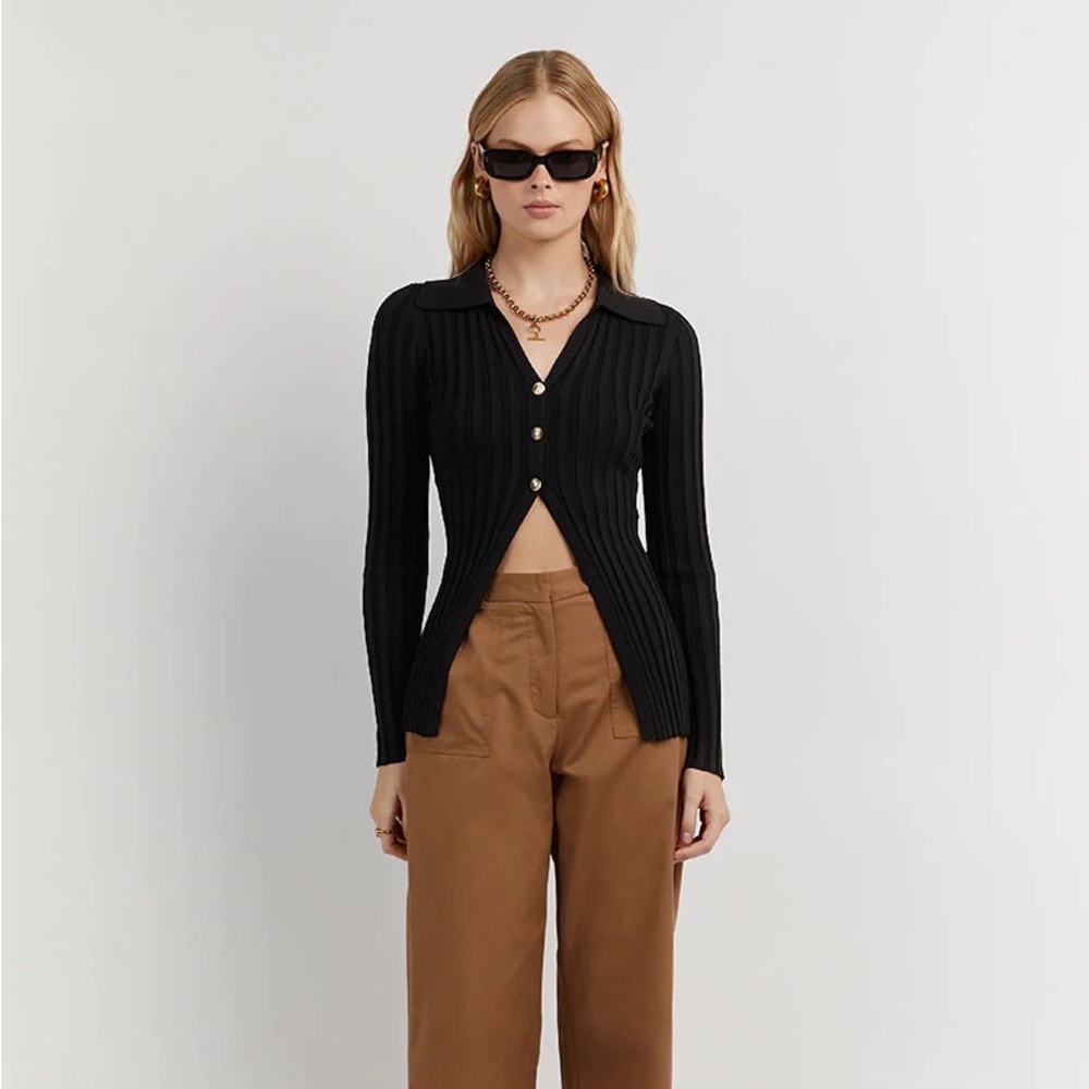 DISSH | Owen Black Long Sleeve Top NWT